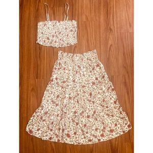 City Studio • Floral Skirt and Top Set
